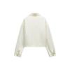 Zara Solid Color Single-Breasted Polo Collar Jacket Women jackets White 3046052-712