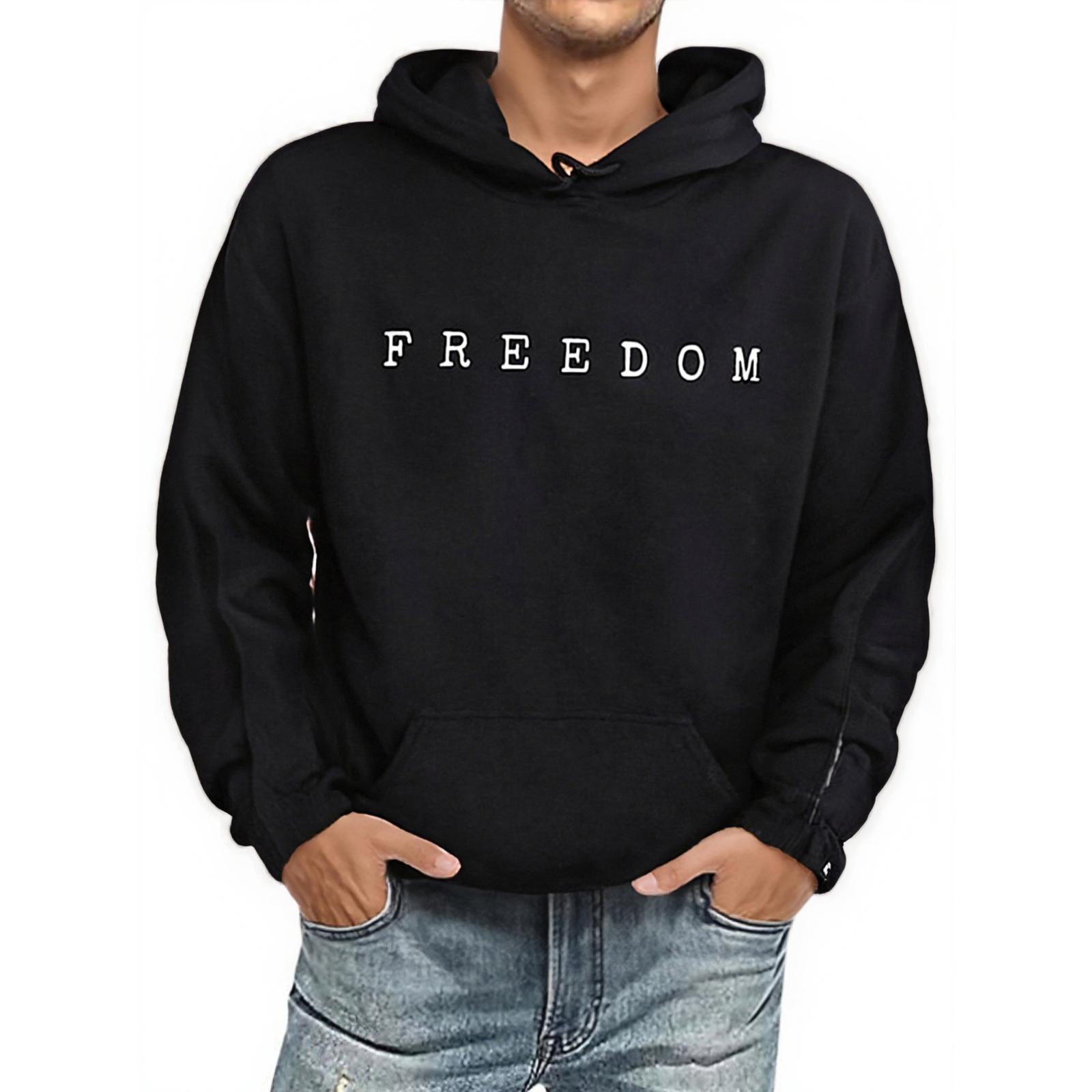 

Men s Fashionable Casual Long-sleeved Printed Hooded Sweater Top XL