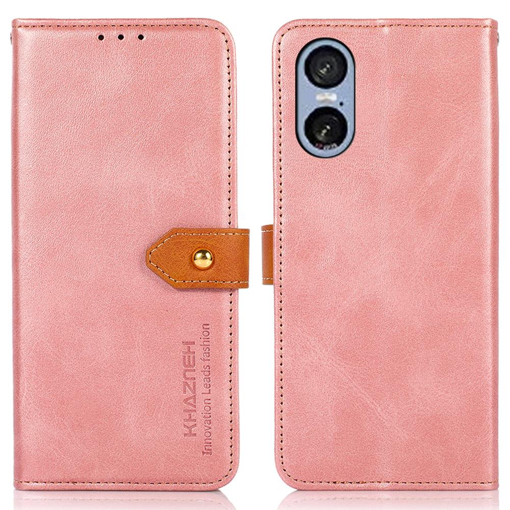 

For Sony Xperia 5 VI Wallet Case Stand Leather Phone Cover Rose Gold