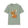 Unisex Softstyle T-Shirt Funny Orange Tabby Cat Tee Pop Art Style Weird Kitty