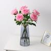 Real Touch Fake Latex Rose Flowers Nordic Dining Table Home Decor Pink White Moisturizing Artificial Roses Wedding Decoration