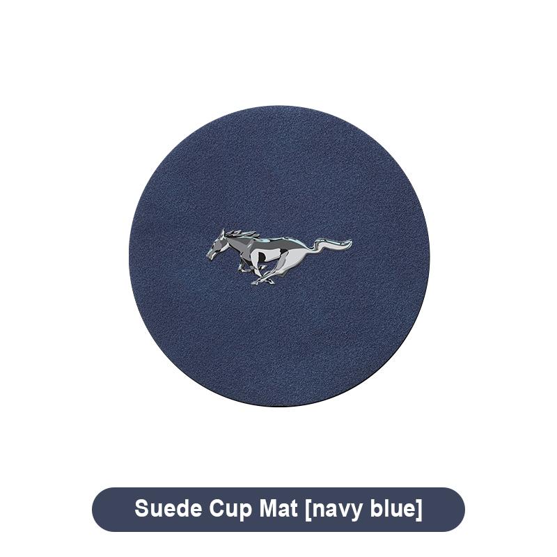 1/2pcs Car Coaster Water Cup Slot Non-Slip Mat Pad Car Accessories For Ford Focus Mondeo Kuga Fiesta MK7 Escort Explorer Edge 2 4 MK2 MK4