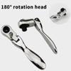 1/4 Inch Mini Ratchet Wrench Screwdriver Vanadium Steel 1 Socket In Batch Reversible 2 Socket Wrench Teeth Quick 72 R1u6