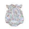 Newborn Baby Girl Casual Summer Romper - Short Sleeve Triangle Harem Suit