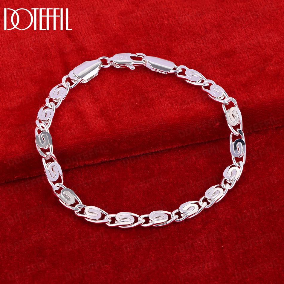 925 Sterling Silver Bracelet - Fashion Wedding Gift Jewelry