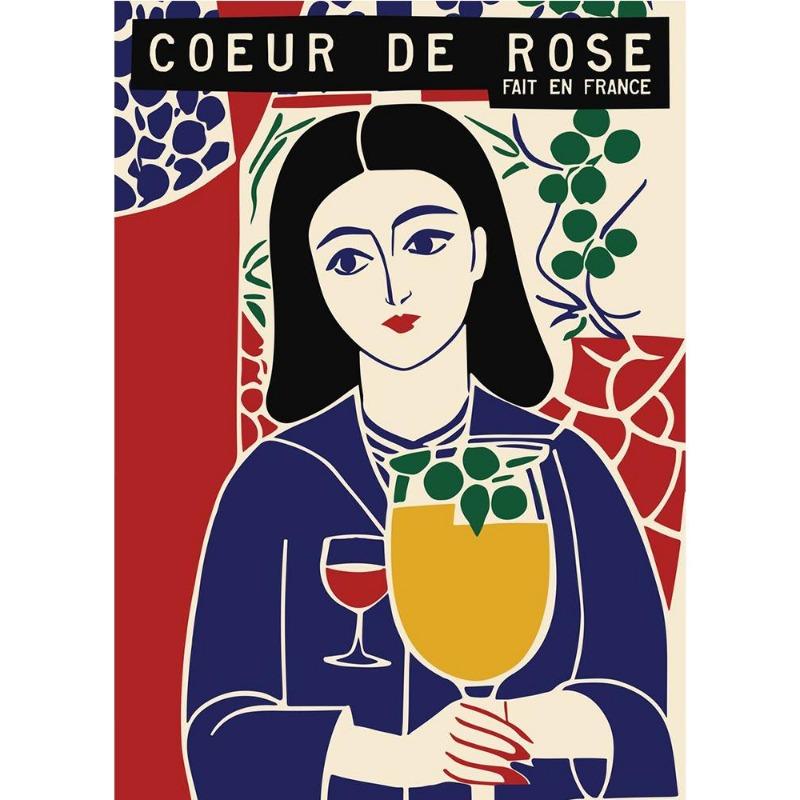 Retro Wein und Jazz, Sommerfest, Poster, Leinwand, Gemälde, abstrakte Katzen, Getränke, Wandkunst für das moderne Wohnzimmer, Wohndekor