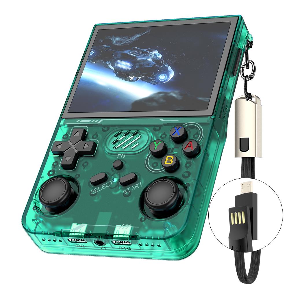 R36xx Handheld Game Console 3.5 Inch Screen Retro Arcade Gaming Controller, WiFi Version/No TF Card