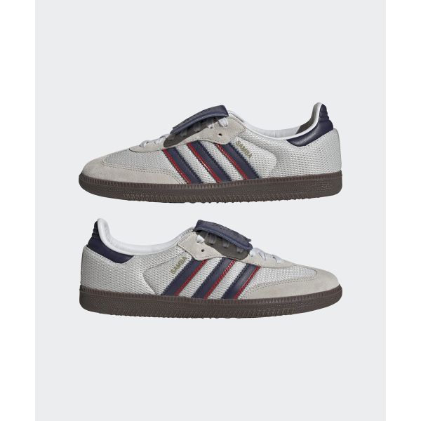 adidas Samba LT Branco Cristal Azul Escuro Tênis Unissex Goma-5 IE9169