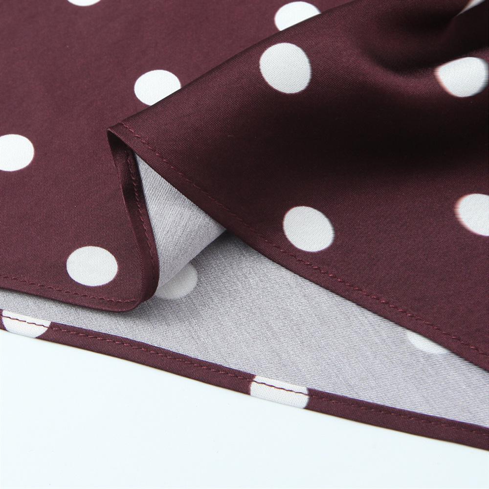 Spring 2026 Women's Retro Polka Dot Tie-Up Dress