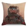 Wish Pillowcase Astronaut Planet Linen Pillow Cushion Cover