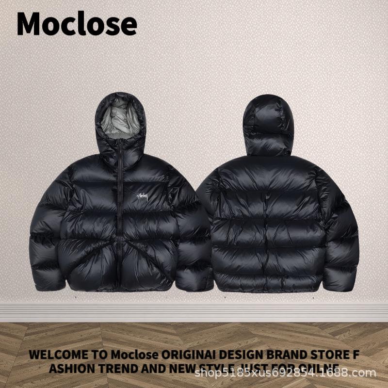 

Moclose Unisex Warm Down Puffer Jacket - Loose Fit Streetwear for Autumn/Winter M