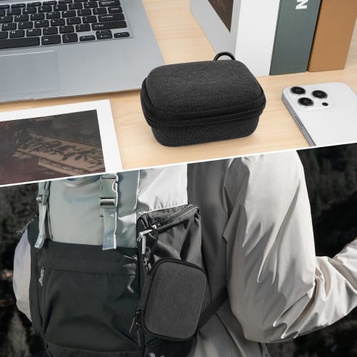 Geekria Creator's Microphone Case Compatible with Hollyland Lark A1, M1, C1, Rode Wireless Microphone, Boya Mini, and Maono Wave T1 Mini, Hard Shell M