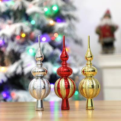 3 Pcs Christmas Tree Topper Easy Installation Tree Finial Ornaments Festive Treetop