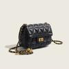 bag women's new crossbody bag bag summer fashion with small gold ball diamond lattice chain small square bag