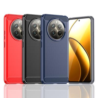 Für Hülle Realme 12 Plus Hülle Für Realme 12 Plus 12 Pro 12+ Stoßfeste Silikon Kohlefaser Rückseite Hülle Für Realme 12 Plus Hülle