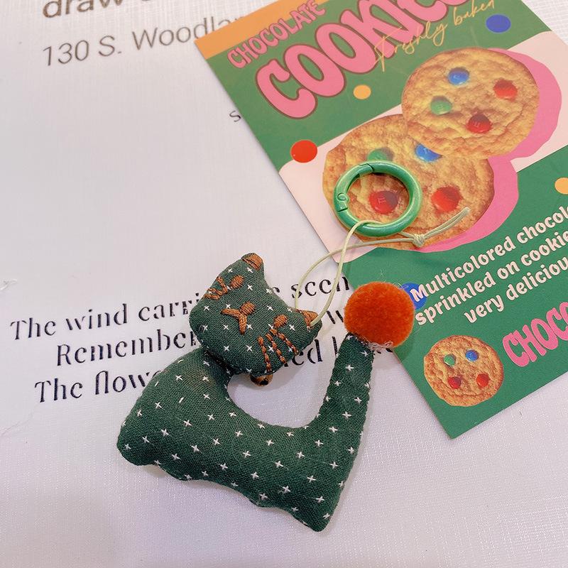 Forest Style Fabric Autumn Keychain Pendant Collection Niche Bag Charm Phone Pendant Bag Accessories