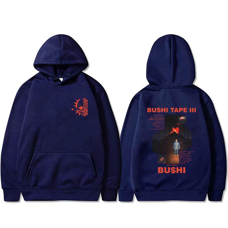 Rapper Bushi Bushi Tape 3 Album Grafik Hoodie Herren Damen Hip Hop Popmusik Pullover Hoodies Männliche Mode Trend Kapuzenpullover