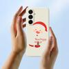 For Samsung Galaxy A17 5G Case Santa Claus Gift Pattern Printing Straight Edge TPU Phone Back Cover