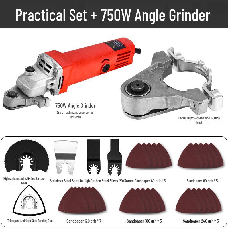 Universal Angle Grinder Woodworking Attachment: Electric Trimmer, Chisel, and Cutting Machine Conversion Head.
