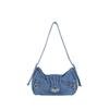 Bolsa de Mão Jeans Vintage Feminina de Ombro Único