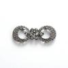5 Pair Shiny Cheongsam Buckle Brooches Sweater Buttons Clothing Pins Crystal Cardigan Clip Cape Cloak Clasp