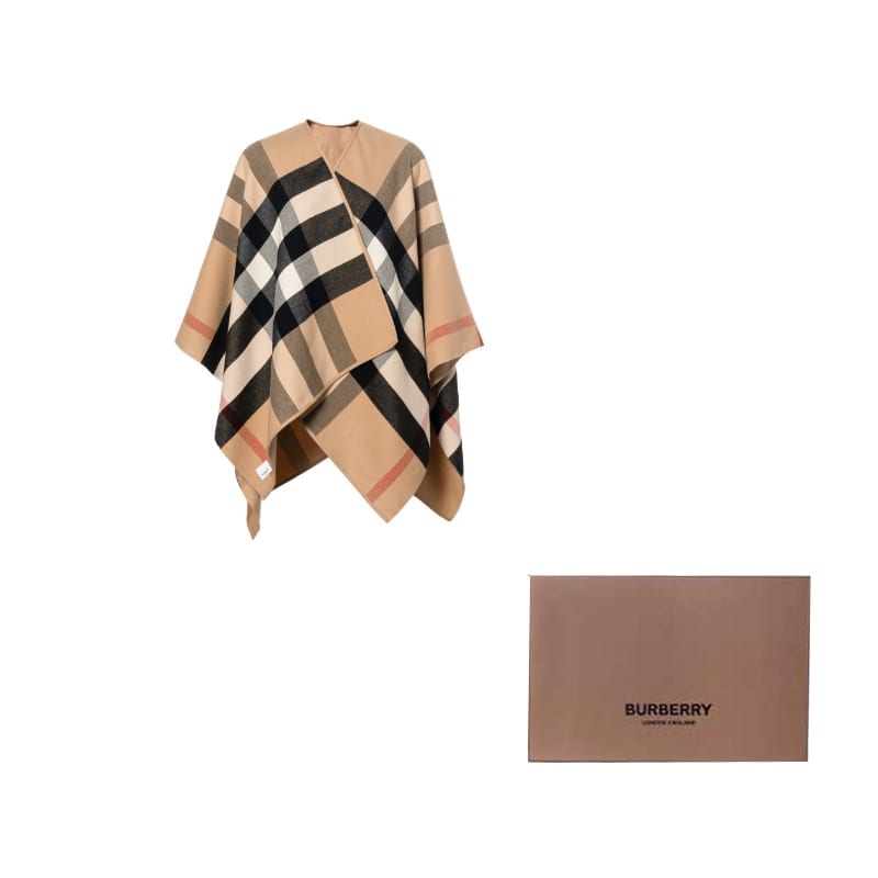 Burberry Sieviešu divpusējs pleda merino vilnas