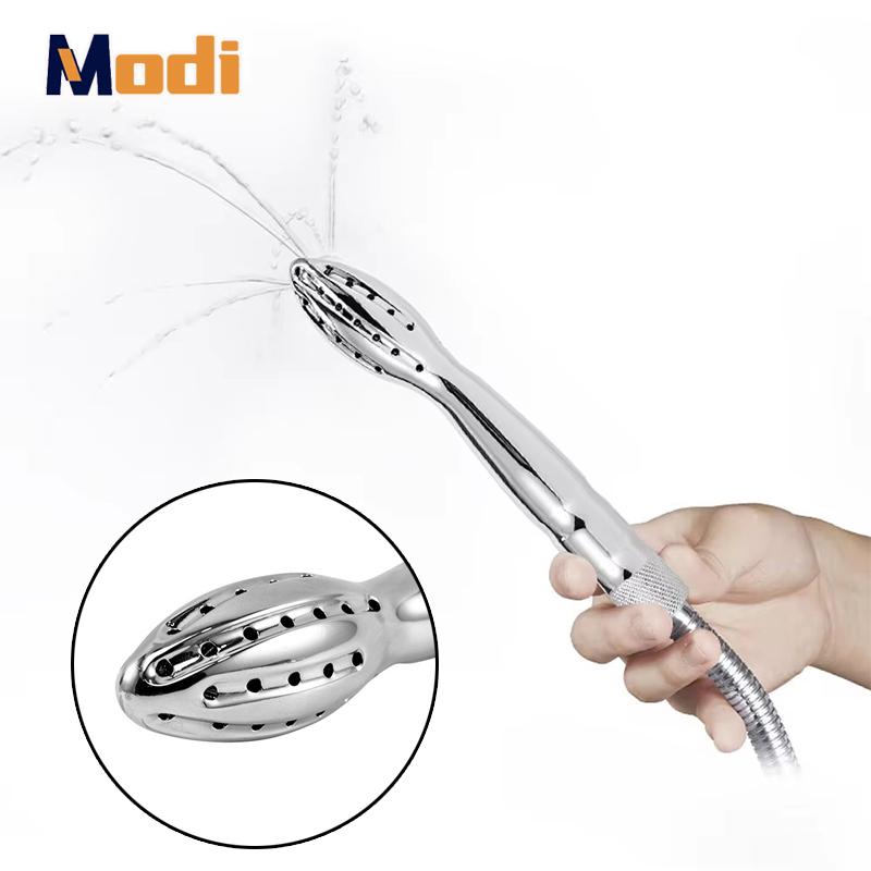 MoDi Metal Protable Enema Anal Douche for Shower Metal Anal Cleaner