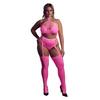 Two-piece Bodysuit with Crop Top and Stockings XL/XXXXL Ouch! by Shots