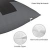 Black Swiss Cross On Grey Pillowcase Polyester Linen Velvet Pattern Zip Decor Throw Pillow Case Home Cushion Case 18"