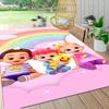 1 ks Kobercový kobereček Baby Shark Family Adventure Přizpůsobitelný Měkký Omyvatelný Protiskluzový Domácí Obývací Pokoj Podložky pod Pohovku Personalizovaný Kobereček 0917306