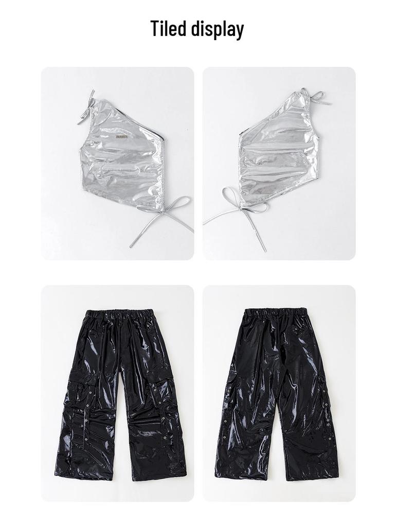 Girls' Trendy Street Dance Outfit - Jazz & Hip Hop Performance Set