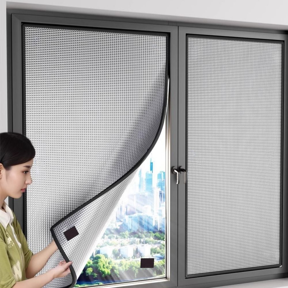 Anti-UV Aluminum Foil Magnetic Barrier No Adhesive Window Insulation Film for Home