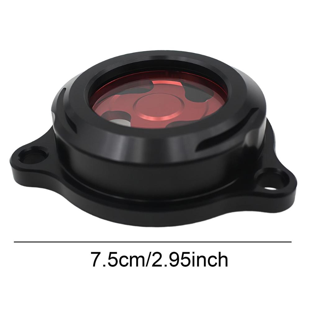 Premium Aluminum Alloy Engine Filter Cover 75mm Clear Replacement for Drz400SM