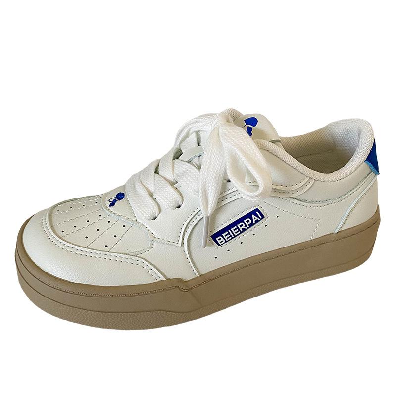 

BE-6778 Latex insole/mango too head board shoes women s shoes 2024 new board shoes casual shoes breathable little white shoes 35 белый