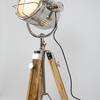 Retro Nickel Industrial Spotlight Tripod Lamp Standing Floor Light 140 Cm