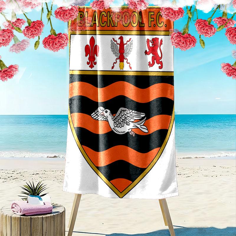 Asciugamano da Spiaggia Blackpool F.C, Asciugamano Grande Morbido ad Asciugatura Rapida per Spiaggia Campeggio Nuoto