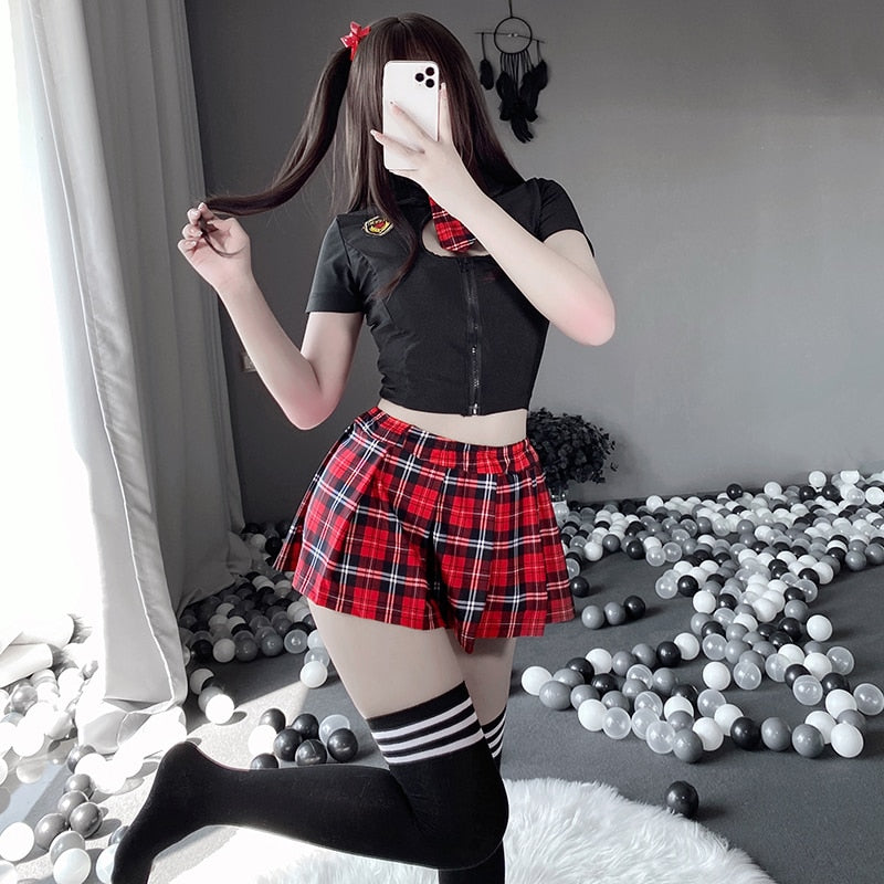 Japanese School Girl Uniform  Costume Women Cosplay Flattering Figur Cosplay & Roleplay