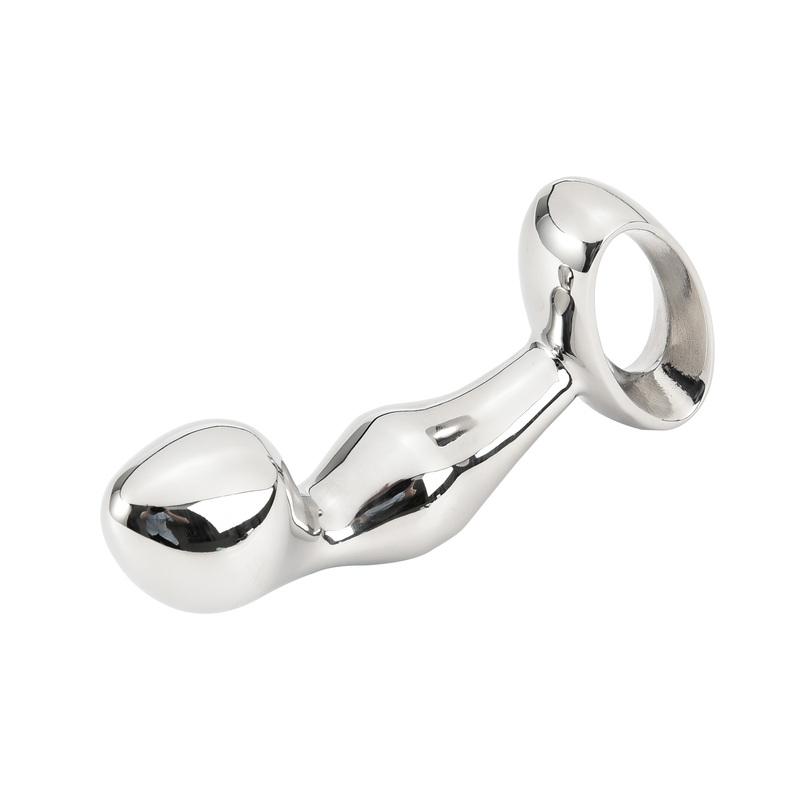 Heavy Stainless Steel Anal Beads Butt Plug Set Small Large Metal Anal Beads Butt Plug Pull Ring Insert Ass Vaginal Sex Toy Dildo