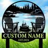 Custom Metal Art Deco Garden Sign Personalized Outdoor Wall Decor Rustic Thanksgiving Nature Inspired