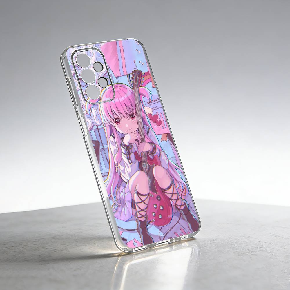 Anime Angel Beats Y-Yui Phone Case Transparent Silicone Soft For Samsung S25,S24,S21,S22,S23,S30,Ultra,S20,Plus,Fe