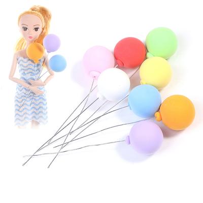 8 Pièces/Ensemble 1/12 Maison de Poupée Miniature Ballons Colorés Décor Maison de Poupée Jouet