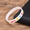 Autism Silicone Bracelets for Men Women, 12mm Soft Rubber Silicone Love Puzzle Autism Awareness Wristband,Sports Bangle