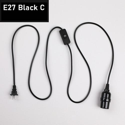 

Светодиодный патрон для лампы, гнездо для лампы с проводом, вилка для выключателя, аксессуары для подвешивания проводов своими руками, простая маленькая подвесная лампа с винтовым цоколем E27