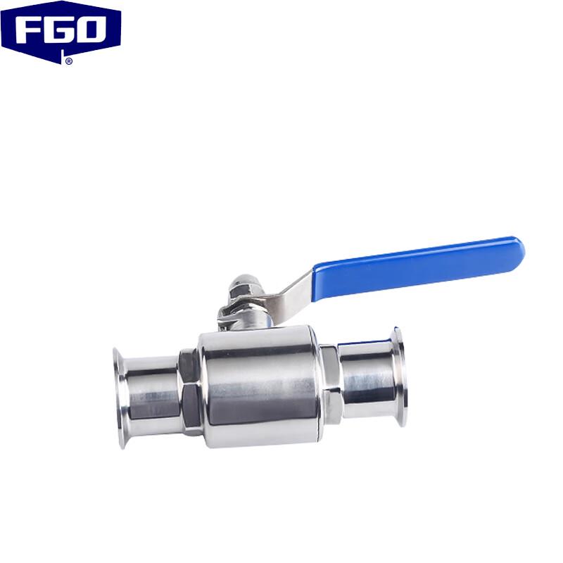 FGO Sanitary Quick-Install 304 Stainless Steel Light Duty Ball Valve