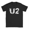 Men U2 Band T Shirt 100% Cotton Clothes Crazy Short Sleeve Crew Neck Tees Unique T-Shirts