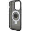 Karl Lagerfeld Klhmp15Lhmrskhk Iphone 15 Pro 6.1 Czarny/Black Hardcase Ring Stand Karl Head Magsafe