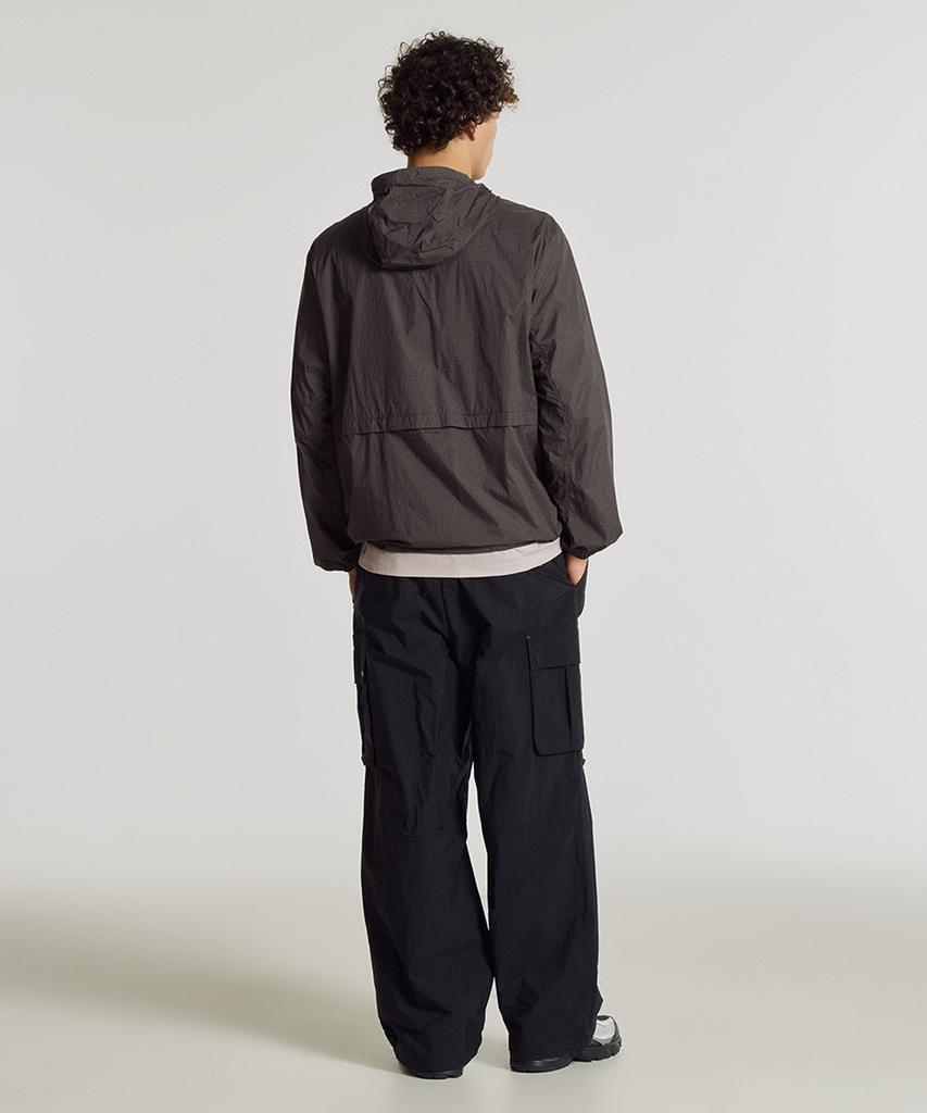 Nyuballanseu Nbntg21513 / Uni Frozen Cotton-Like Cargo Wide Pants (Black)