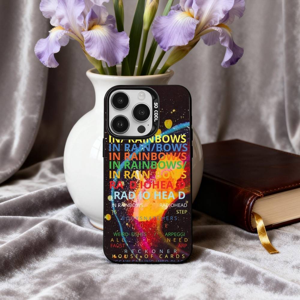 Alternative R-Radiohead -D band Phone Case For iPhone17,16,15,14,13,12,11 Plus,Pro Max Black Candy silver phone case