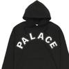 Palace FW22 Cut Out Hooded Sweatshirt With Embroidered Logo Print Men Hoodies Black P21CS229