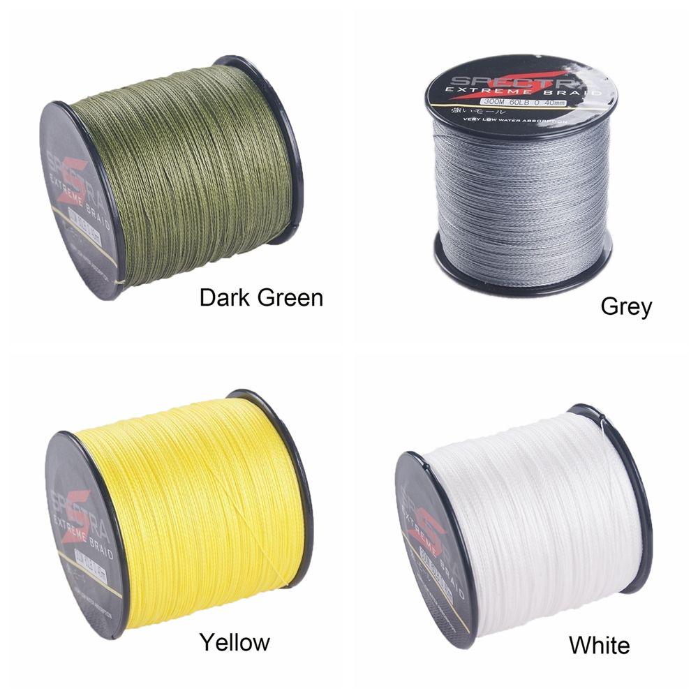 6-80LB Strong Rope Cord PE Braided Tackle Wire Sea Fishing Line 4 Strands Multifilament Thread